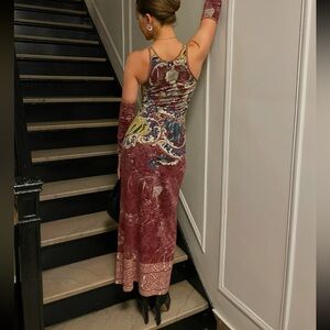 Vintage Save the Queen Dress with gloves
